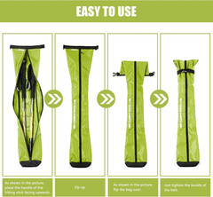 Portable Trekking Pole Carrying Bag Storage Bag Pouch with Zipper for Walking St