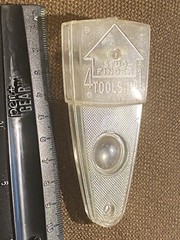 VINTAGE 4-In-1 Tool by Remington Hardware Co. Compass Stud Finder Magnifier Plum