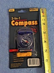 NEW TREKMATE 3 IN 1 EMERGENCY COMPASS 21856