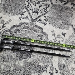 Pro‑Form Walking Hiking Poles Adjustable Trekking Sticks Pair Black 27‑52 in