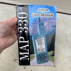Magellan MAP 330X Handheld GPS Receiver w/ MapSend Streets USA CD-ROM, Blue
