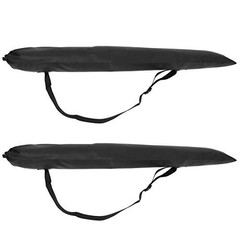 2Pcs Tent Pole Bag, 31.5in Trekking Poles Carrying Bag Tent Stakes Bag Black