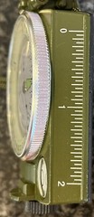 Lensatic Compass, army green, US Military Issue Pouch, bubble level 360 scale