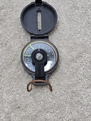 lensatic engineer compass black plastic compact portable navagation survival