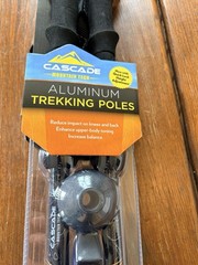 CASCADE Mountain Tech Aluminum Trekking Poles Adjustable Hiking Walking Cork New