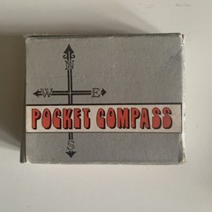 Vintage Compass Pocket Made In Taiwan Edge Mark Magnetic Endangered Skill Set