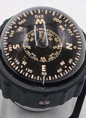 YCM Marine Navigation Compass Black 045 Japan w/ Mounting Bracket