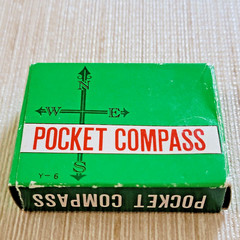Vintage Nesco Pocket Compass in Original Box