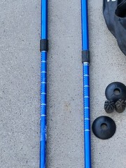 Set of Eurokike Expedition Antishock Twistlock Trekking poles 105-135CM .. 18A