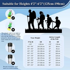 Complete Hiking Pole Set: Anti-Shock, Collapsible, and Portable for Adventures