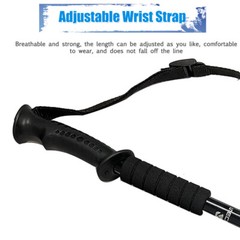 2x Trekking Poles Walking Hiking Sticks Adjustable Nordic Anti-shock Alpenstock