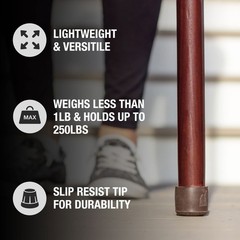Handcrafted Wood Walking Stick, Pine, Trekker Style Handle, for Men & Women, …