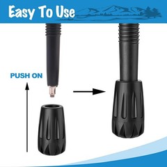 Durable Replacement Trekking Pole Tips, Universal Anti-Slip Walking Stick Tip…