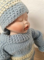 Artist doll porcelain doll Kathy Hippensteel 35 cm collector rarity Vintage