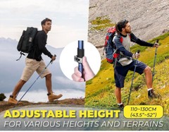 TREKOLOGY TREKZ SE 2pc Collapsible Hiking Stick2