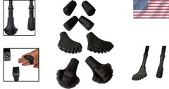 Shock-Absorbing Rubber Tips Set for Hiking Poles – 4 Pairs for Ultimate Traction