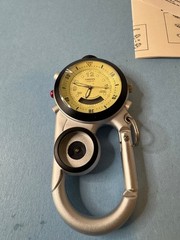 Dakota Angler 2 Clip Watch Compass Dakota…new , Needs Battery (Missing Compass