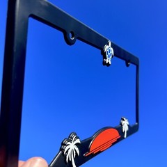Turtle License Plate Frame Bracket-Beach-Ocean
