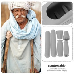 Set For Crutch Underarm Crutch Kit for Crutch Part Armpit Crutch Crutch Supply