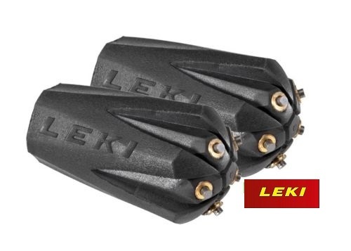 Leki Rubber Buffer Spikes Pads for Trekking Sticks – Silent Spike Pad – 1 Pair