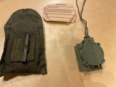 CAMMENGA LENSATIC MILITARY COMPASS New PHOSPHORESCENT MODEL 27 OD Green