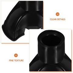 4Pcs Reusable Anti-Wear Walking Pole Tips Cane Foot Pads Black