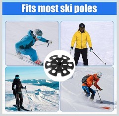 8pcs Ski Pole Baskets Replacement, Snowflake Basket for Trekking Pole, Replac…