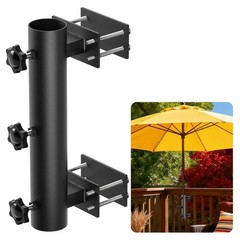 Balcony Parasol Holder Clamp Made of Steel Fits For Umbrella Poles 23 to 38mm