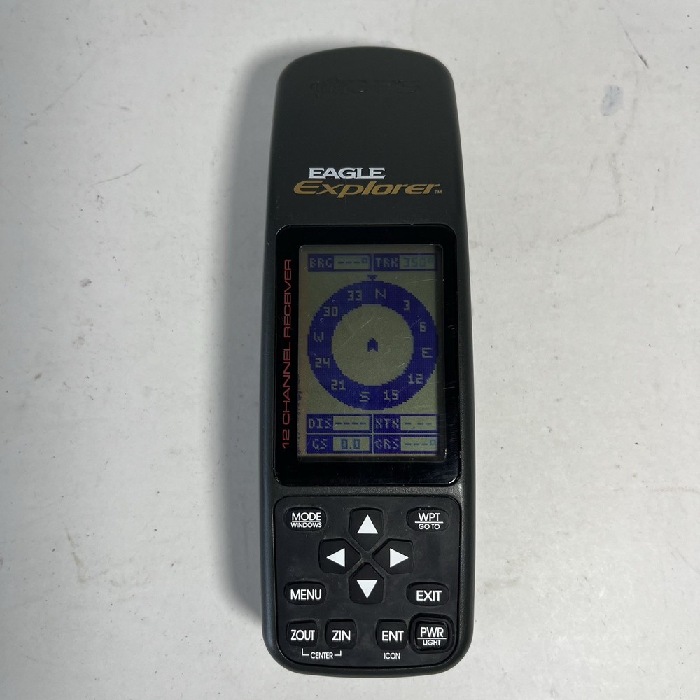 Eagle Explorer 12 Channel GPS Receiver Handheld LCD Screen Hunting Hiking Tested