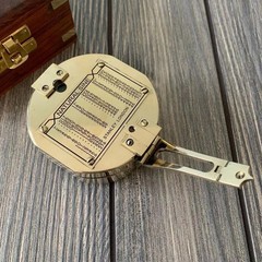 Compass 100% Working Brass Brunton Pocket Transit Compass With Wooden box