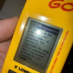 Lowrance iFINDER Hunt Fish Camp Go Handheld GPS & Manual Yellow