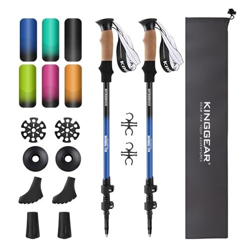 Nordic Walking Stick, TP1 Hiking Poles Retractable Lightweight 7075 Aluminum,…