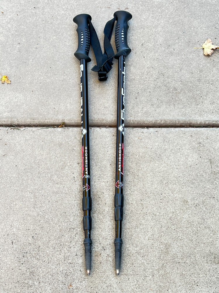 Set of FiveForty Anti shock Trekking Poles 43-53Inches .. 8T