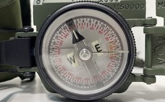 Cammenga Model 3H Military Lensatic Compass USGI Tritium OD Green With Pouch