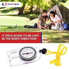 Boy Scout Orienteering Hiking Compass – Kids, Waterproof & Style R