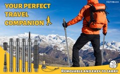 Hiking Pole Detachable Lightweight for Hiking Stick Walking Pole for Man Women