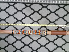 Native American Style 2 Beaded Walking Staff by AustinThreadCrafts