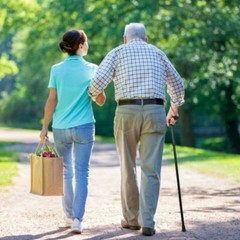 Walking Cane Aluminum Alloy Walking Stick Adjustable Folding Travel Hiking Stick