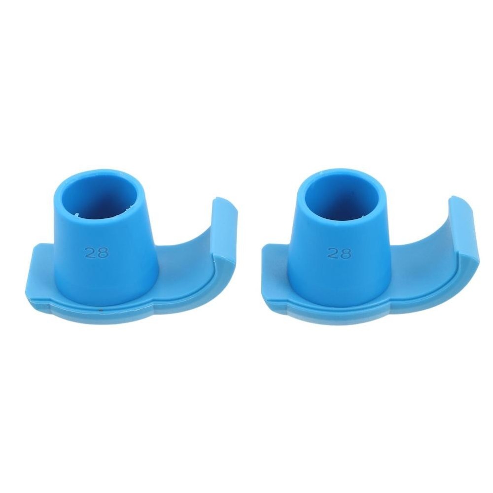 2Pcs Universal Walker Ski Glides Nonstick Foot Pads Durable Blue Nylon Tpr