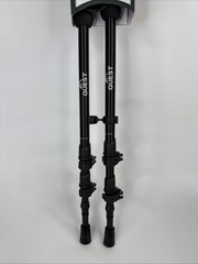 QUEST Telescoping Aluminum Trekking Poles in Black 26″ to 54″ CEH03044 New