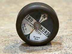 Vintage Brass Tru Nord Compensated Compass With Locking PinClip Brainerd MN