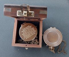 To my daughter Personalized Working Compass, Anniversary Gift, Graduation Gift