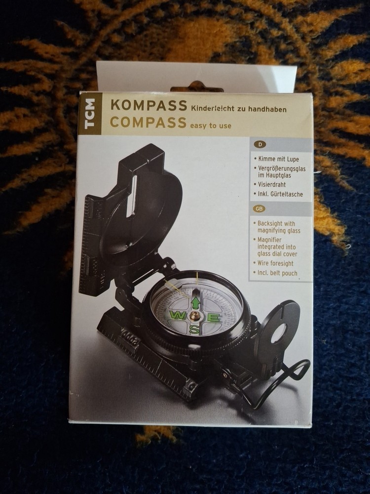 TCM COMPASS NIB, German Made, Nice Gift. Belt Pouch. Brand New.