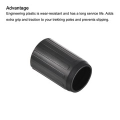 2Pcs 16mm Trekking Pole Tips Accessories Walking Stick Protector Replacement