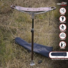 Outdoor Shooting Stick Adjustable Seat Hunting Stick Chair Camping Waking Cane