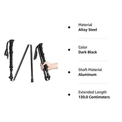 Collapsible Walking Stick for Travel Adjustable Lightweight Trekking Trail Hi…