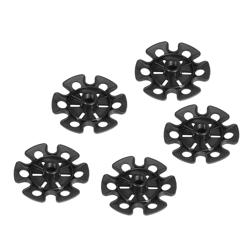 5Pc/Bag Trekking Pole Basket Rubber Ski Rod Hiking Walking Stick Accessory Black