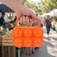 2 Pcs Egg Holder for Fresh Eggs Box Travel Outdoor Container Plastic Camping