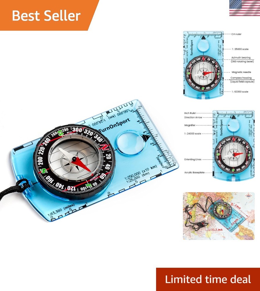 Orienteering Compass – Advanced Scout Compass for Hiking, Camping, and Backpa…