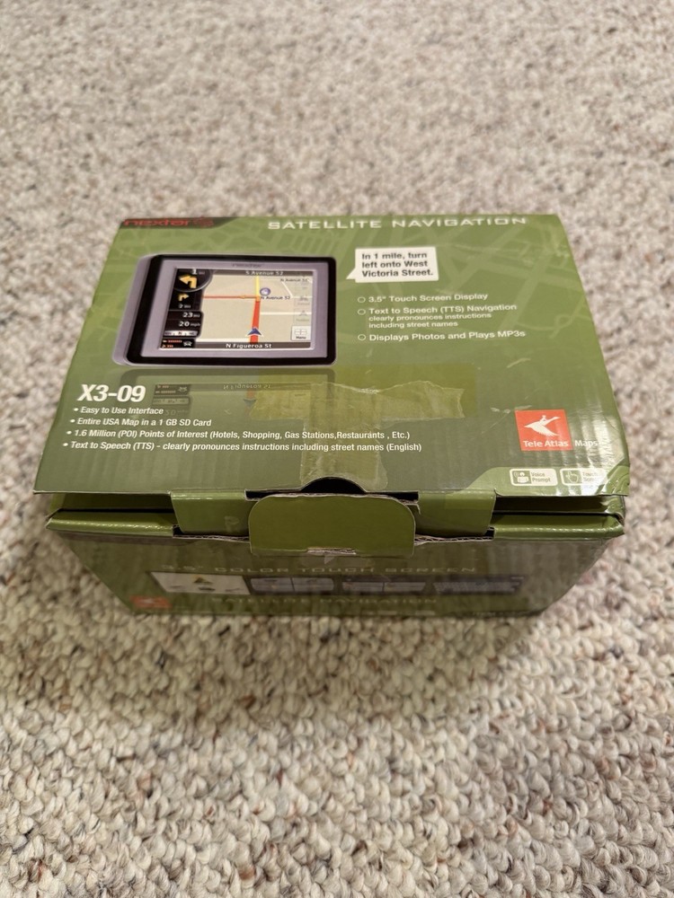 Nextar X3-09 3.5-Inch Portable USA Map GPS Navigator Touchscreen New Sealed